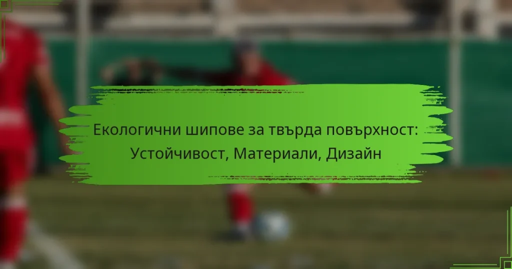 Екологични шипове за твърда повърхност: Устойчивост, Материали, Дизайн
