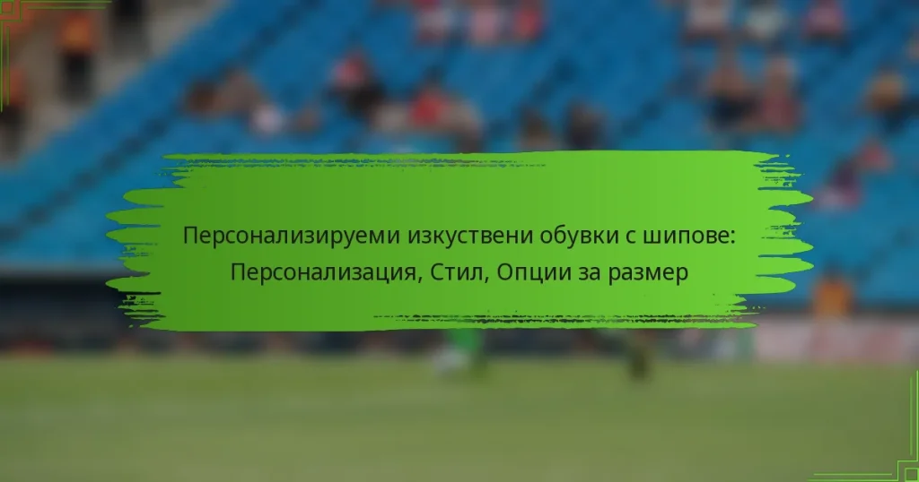 Персонализируеми изкуствени обувки с шипове: Персонализация, Стил, Опции за размер